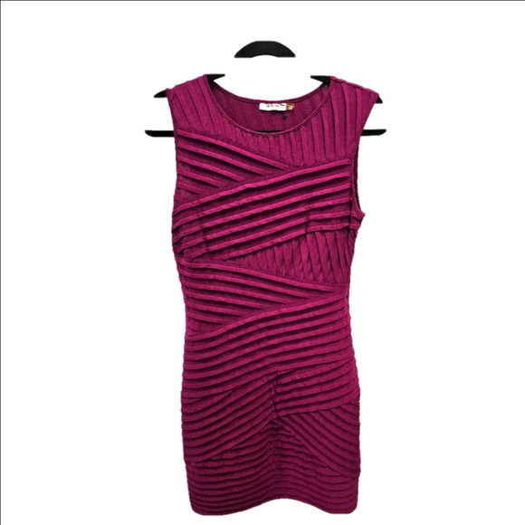 Calvin Klein Purple Bodycon Crisscross size 10 - Picture 1 of 4